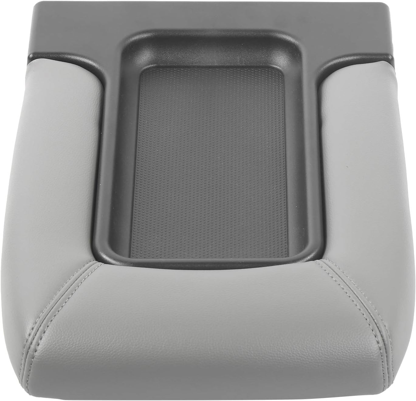 Center Console Armrest Box Lid Cover Pad 19127366, Leather Armrest Cushion with Storage Tray, Replacement for