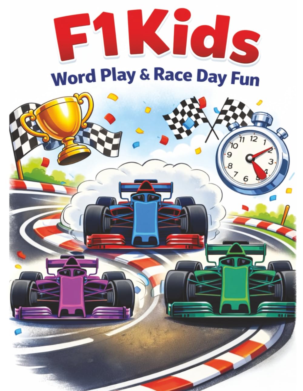F1 Kids: Word Play & Race Day Fun: Crossword Puzzles, Word Searches, Mazes & Activities Inspired by Racing Tracks Around the World (Puzzle Playhouse Themed Puzzle Books)