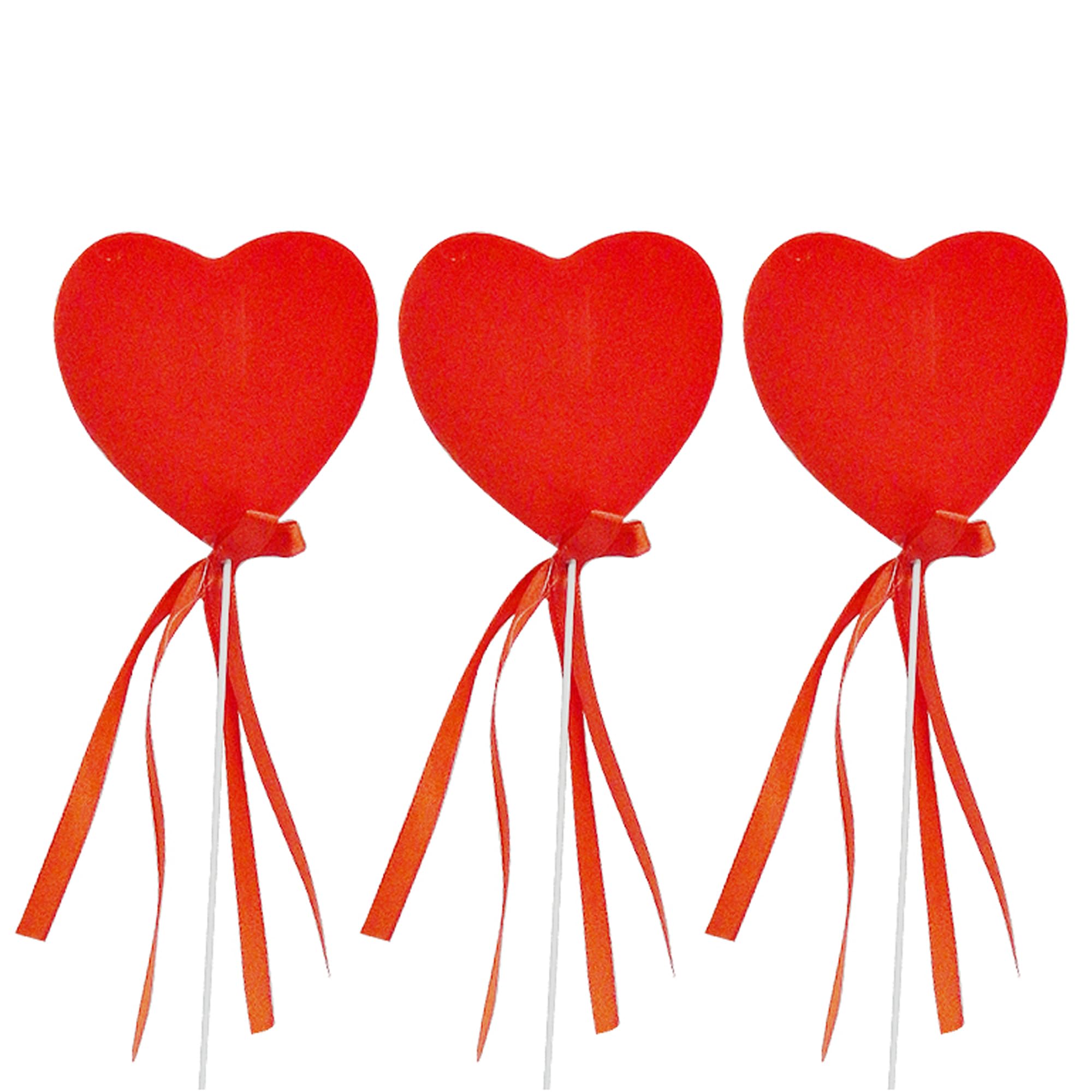 Thermocol Heart Shapes with Sticks 12 Pieces per Bag Perfect for Crafting, Decorations, and DIY Projects Lightweight and Easy to Use (5 cm)