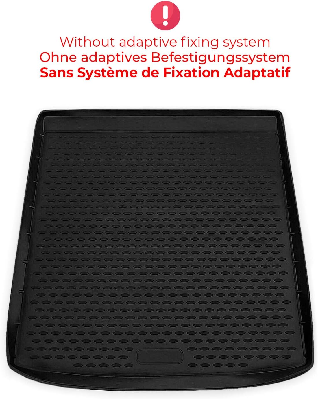 OMAC Cargo Mats Liner for BMW X6 E71 F16 2008-2019 Black All Weather Waterproof