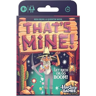 Hasbro that’s Mine! Card Game | Ages 8 and Up | 2 to 5 Players | 20 Mins. | Fast and Easy Family Games for Kids, Teens, and Adults