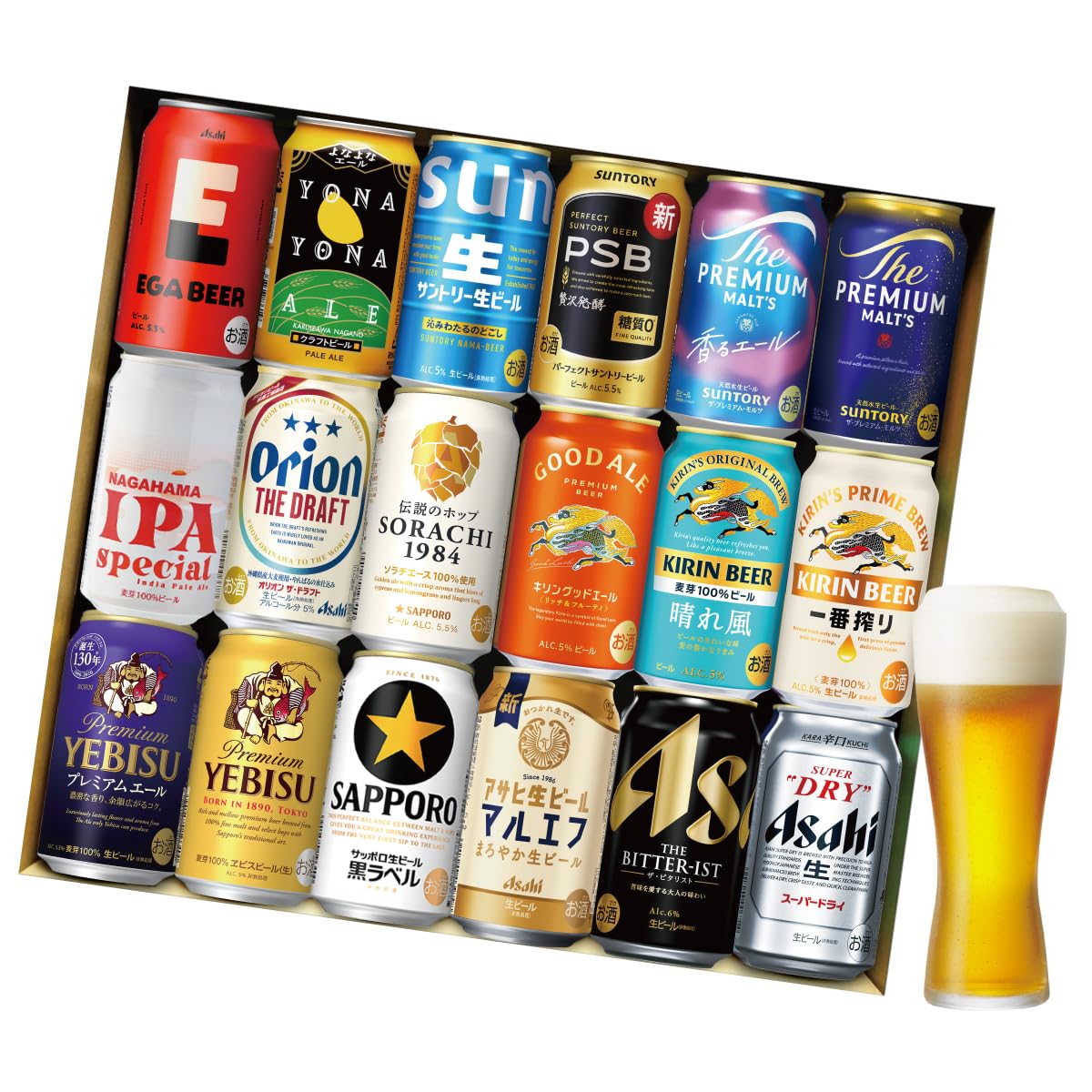 【お酒飲み比べ】ビールのみ350ml&500ml(一部485ml) 48本セット Amazon.co.jp: 五大 国産プレミアムビール 飲み比べ ギフト 350ml 18本