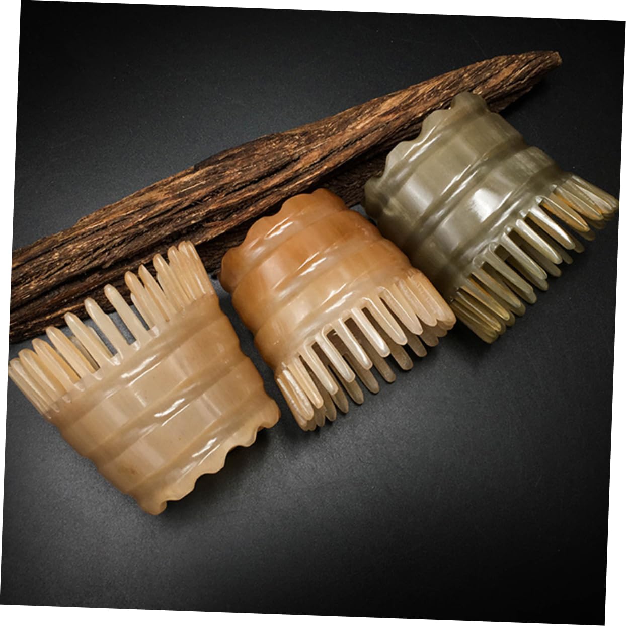2piezas Peine De Masaje Natural De De Herramienta Para El Cabello y Masajear El Cabelludo Color Aleatorio Para Cabello Húmedo y Seco
