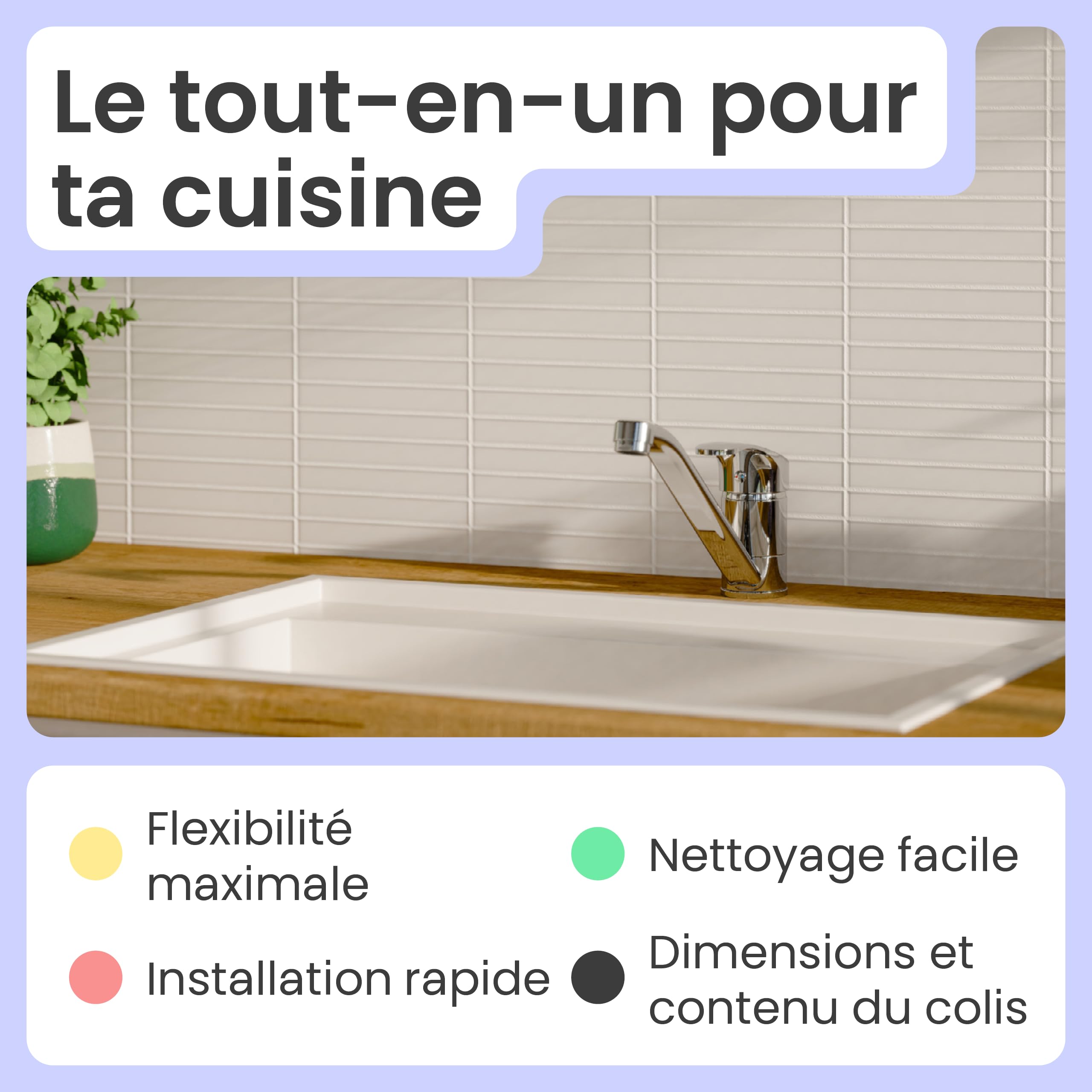 instmaier Vera | Robinet de cuisine | Orientable à 360° | Chromé