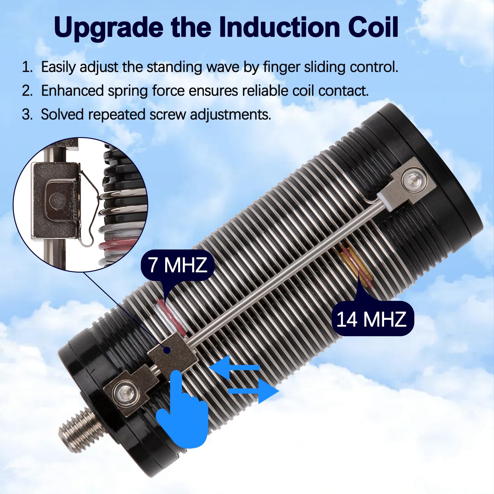 Bobine à induction pour antenne verticale JPC-12 JPC-7 HF