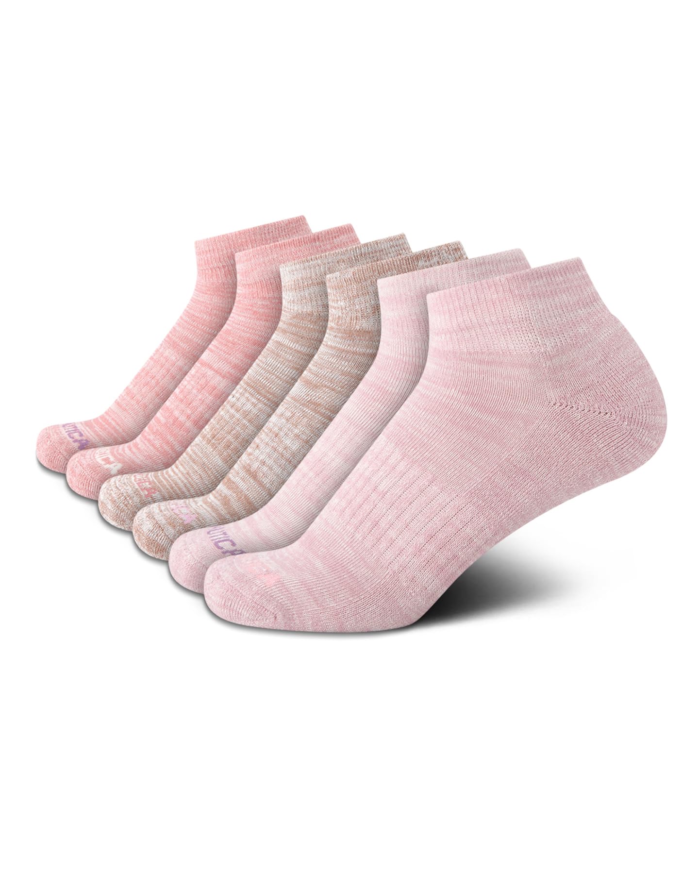 Nautica Womens Quarter Socks - 6 Pack Cushioned Athletic Performance Breathable Mesh Womens Ankle Socks (Sizes: 4-10)