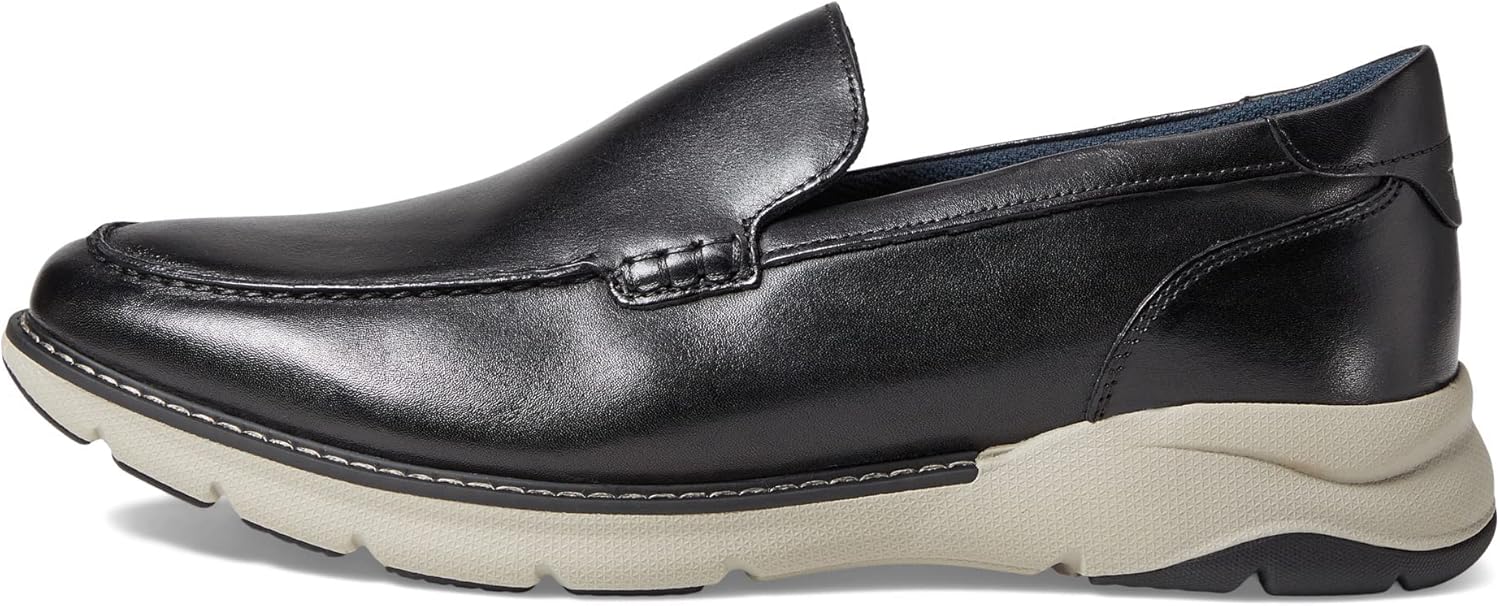 Florsheim Frenzi Moc Toe Venetian Loafer Black Smooth 13 M (D)
