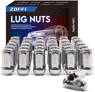 ZOFFI 9/16-18 Lug Nuts 32pcs - Replacement for 1994-2010 Dodge ram 2500/3500, 2002-2010 Dodge ram 1500, 1984-1997 Ford F250/F350 Aftermarket Wheel 32pcs Chrome Closed End Lug Nuts