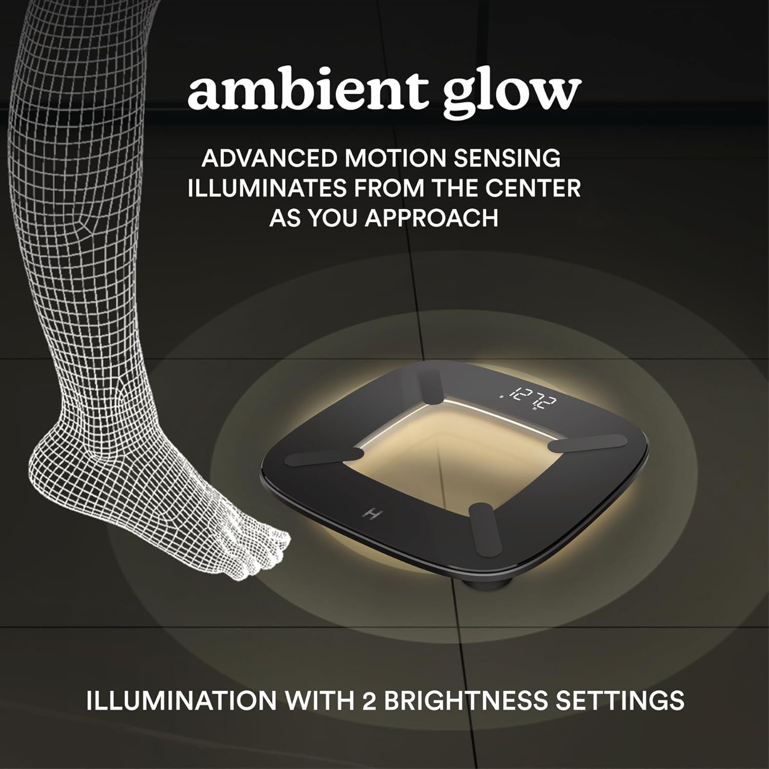 Homedics glo Body Analyser Pèse-Personne, Veilleuse LED