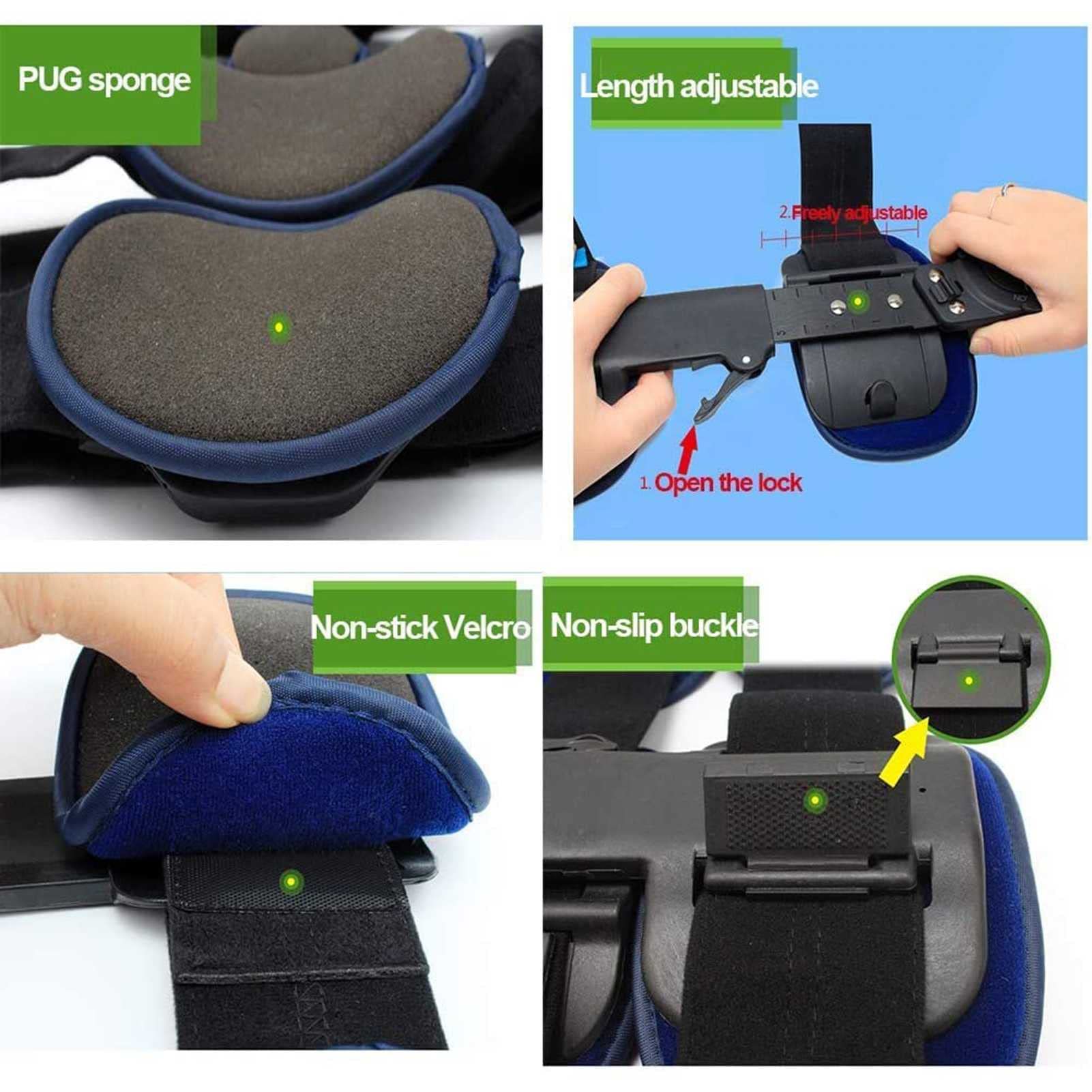 Rodillera Ajustable Con Bisagras Para Ligamento Cruzado Anterior Y Posterior, Ligamento Menisco, Lesiones Deportivas, Órtesis De Rodilla Ajustable Para Hombres Y Mujeres, Inmovilizador De Rodilla Ajus
