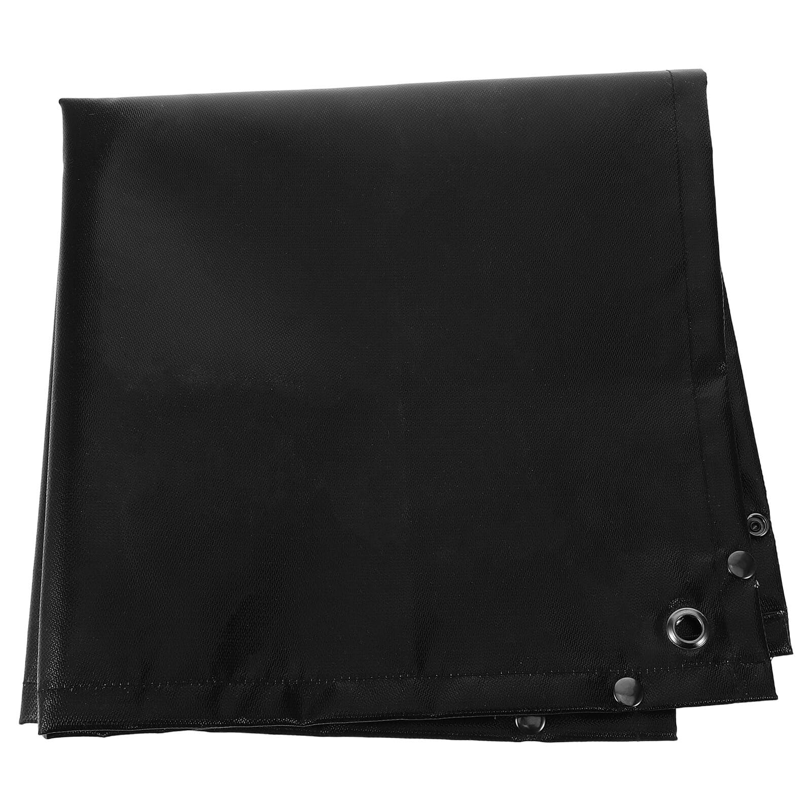 Tapis de barbecue ignifugé silicone noir 71 cm protection thermique foyer extérieur