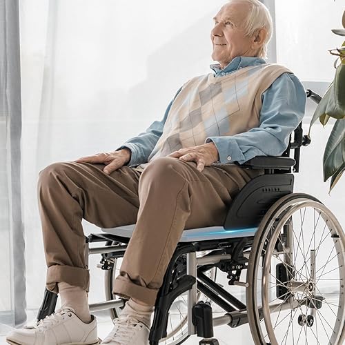 Miniatura 6 de Cojín ortopédico para silla de ruedas, cojín ergonómico de apoyo para largas horas sentadas, ideal para usuarios de sillas de ruedas, trabajadores