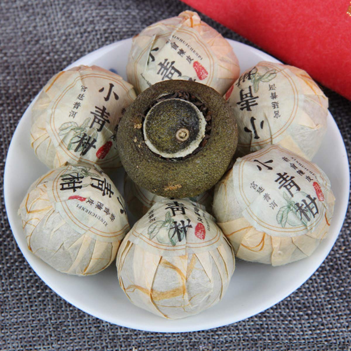 Chinesischer Pu'er Tee Nettogewicht 130g （0.286LB） Reifer Puer Tee Schwarzer Tee Getrocknete Orangenschale Mini Tuocha Alte Bäume Pu erh tee Gesundheitswesen Pu er Tee