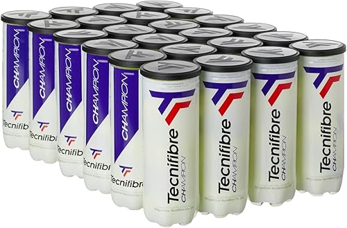 Tecnifibre Pelotas de tenis Champion, estuche