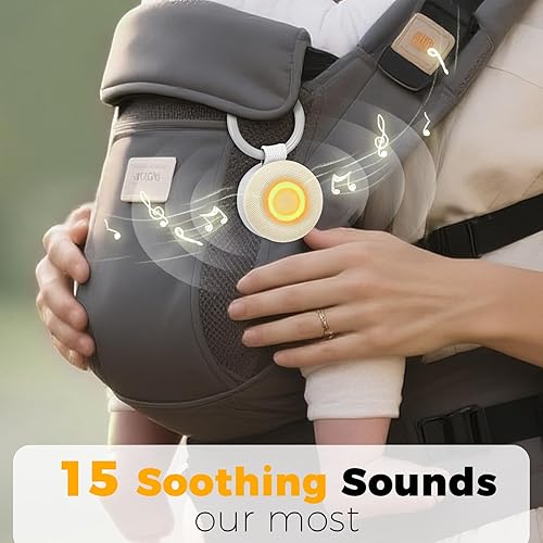 Miniatura 3 de Máquina de sonido portátil - Máquina de sonido de ruido blanco para bebé, máquina de sonido de dona de viaje para dormir, 15 sonidos relajantes y