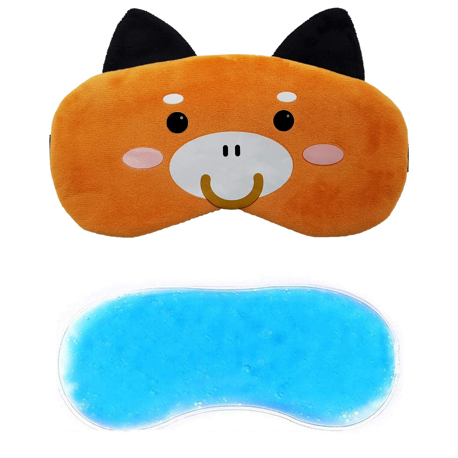 Jenna Fabric Cute Gel Sleeping Eye Shade Mask Cover For Insomnia, Meditation, Puffy Eyes And Dark Circles Velvet Cow Brown (B083JJG8JP) Amazon Price History, Amazon Price Tracker
