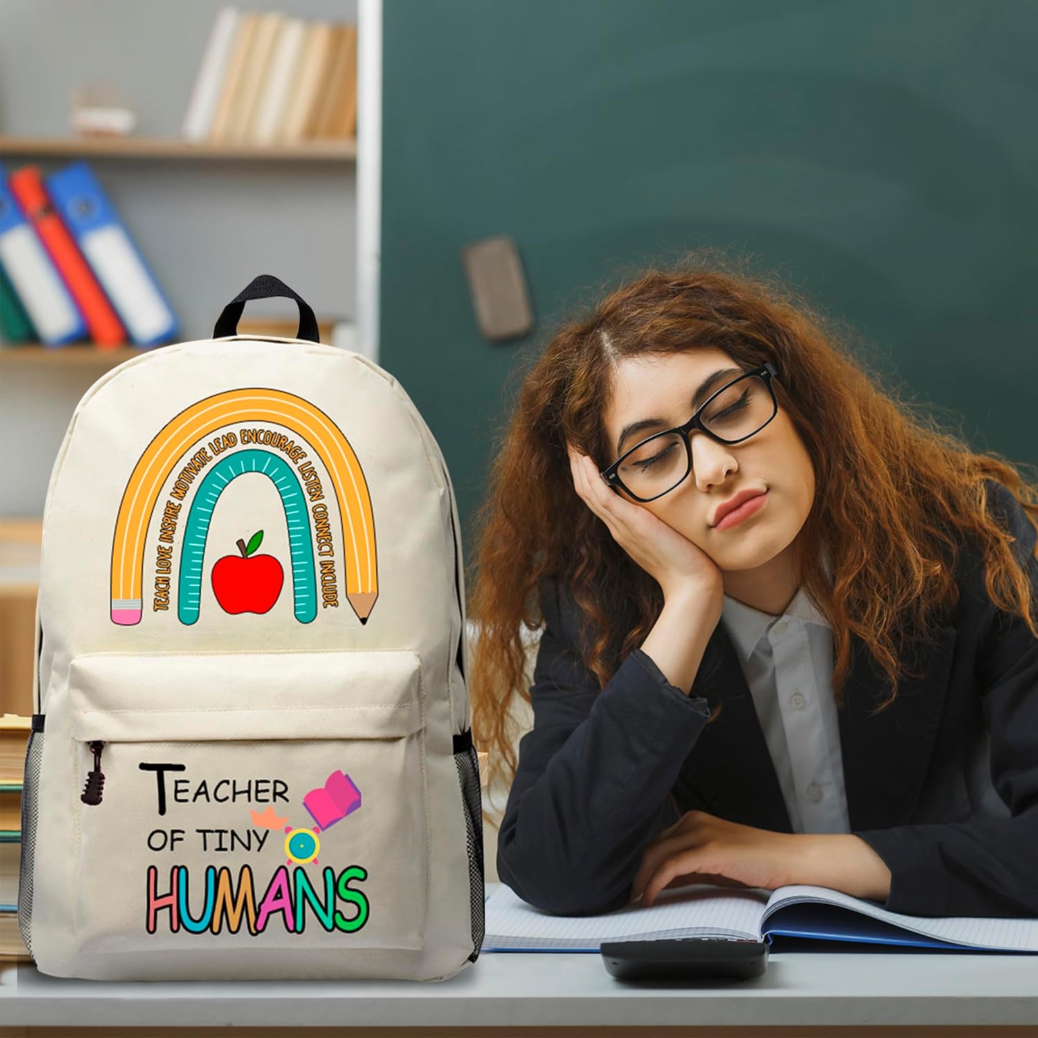 Teacher Appreciation Gifts, Teacher Backpack Womens Laptop Backpack 17.7 Inch