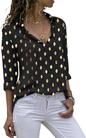 Avanova Women's Striped Keyhole Blouse - Long Sleeve Business Casual Top - View #11