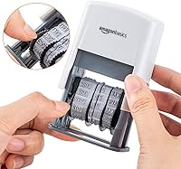 Vista 2 de Yaxa Basics Sello de fecha autoentintado, rectangular, 2.56" x 1.69" x 4.13