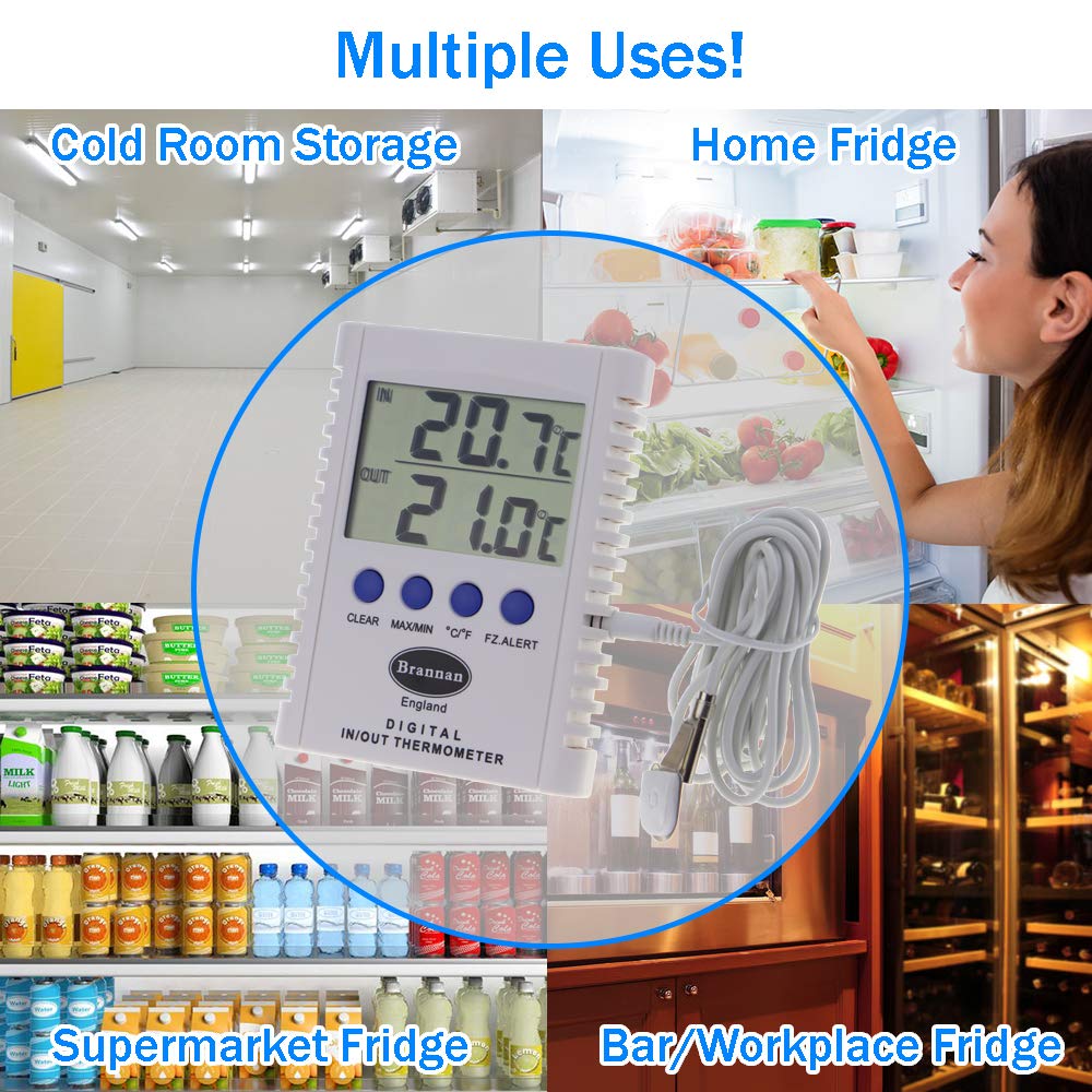 Brannan Termometro Digitale Per Frigorifero E Congelatore Da –30 A - Foto 9