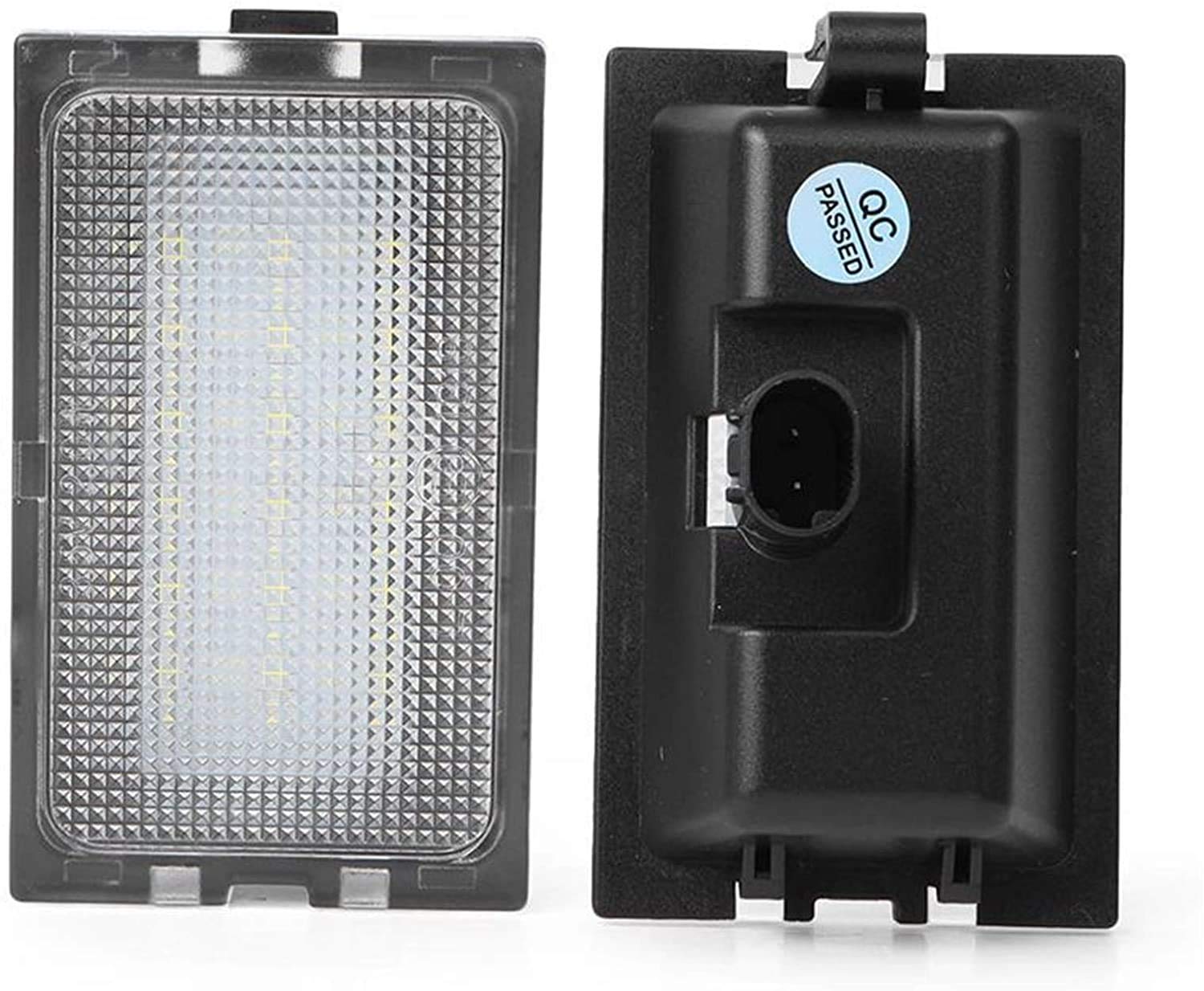 Jyzpine tree LED Number License Plate Light 18SMD 6500K Super White LED Lights with Canbus Error Free Assembly Replacement for Land Rover L319 L359 LR2 LR3 LR4 Range Rover Sport L320 (Pack of 2Pcs)