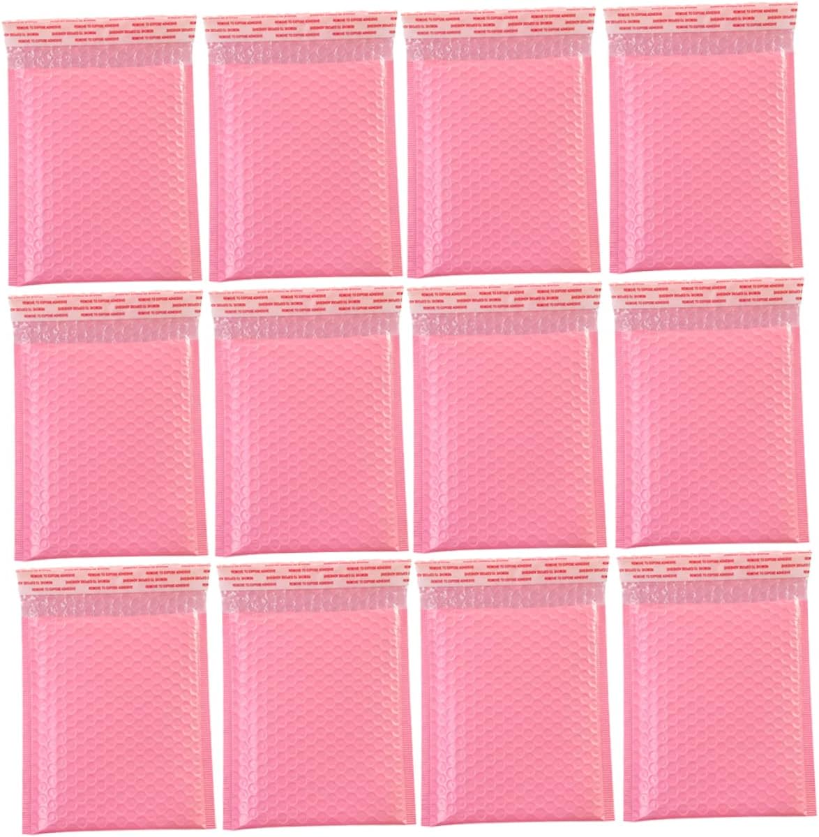 MAGICLULU 60pcs Bubble Bag Business Poly Mailers Shipping Bags Poly Mailers Bags Pink Envelopes Bubble Envelopes Black Envelopes Bubble Packaging Envelopes Bubble Shipping Bags Mail Bag Seal