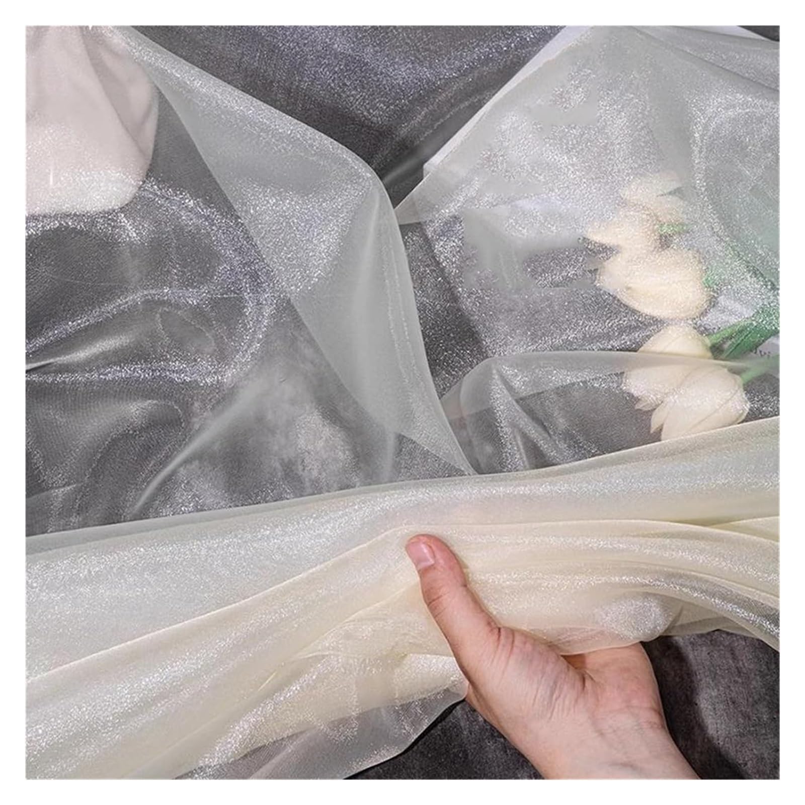 Organza Fabric， Organza Fabric for Sewing, Multicolor, 150cm x 100cm(17)