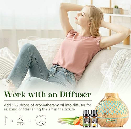 Miniatura 4 de Juego de aceites esenciales  12 piezas de aceite esencial de aromaterapia kit para difusor, humidificador, aromaterapia, masaje, jabón, fabricación