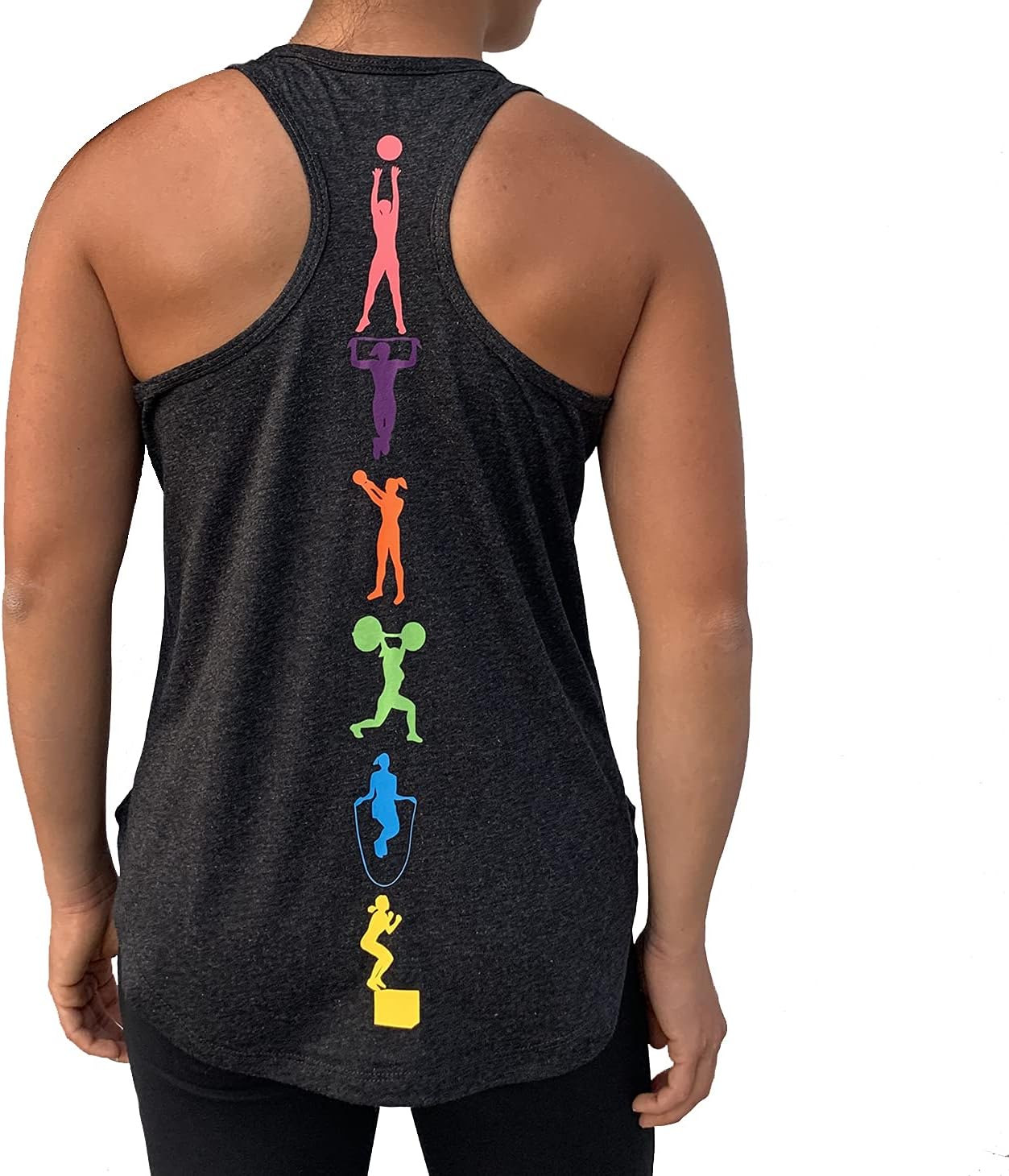 SoRockWomen's Colorful Workout Lifting Fitness Moves Burnout or Tri Blend Tank Top