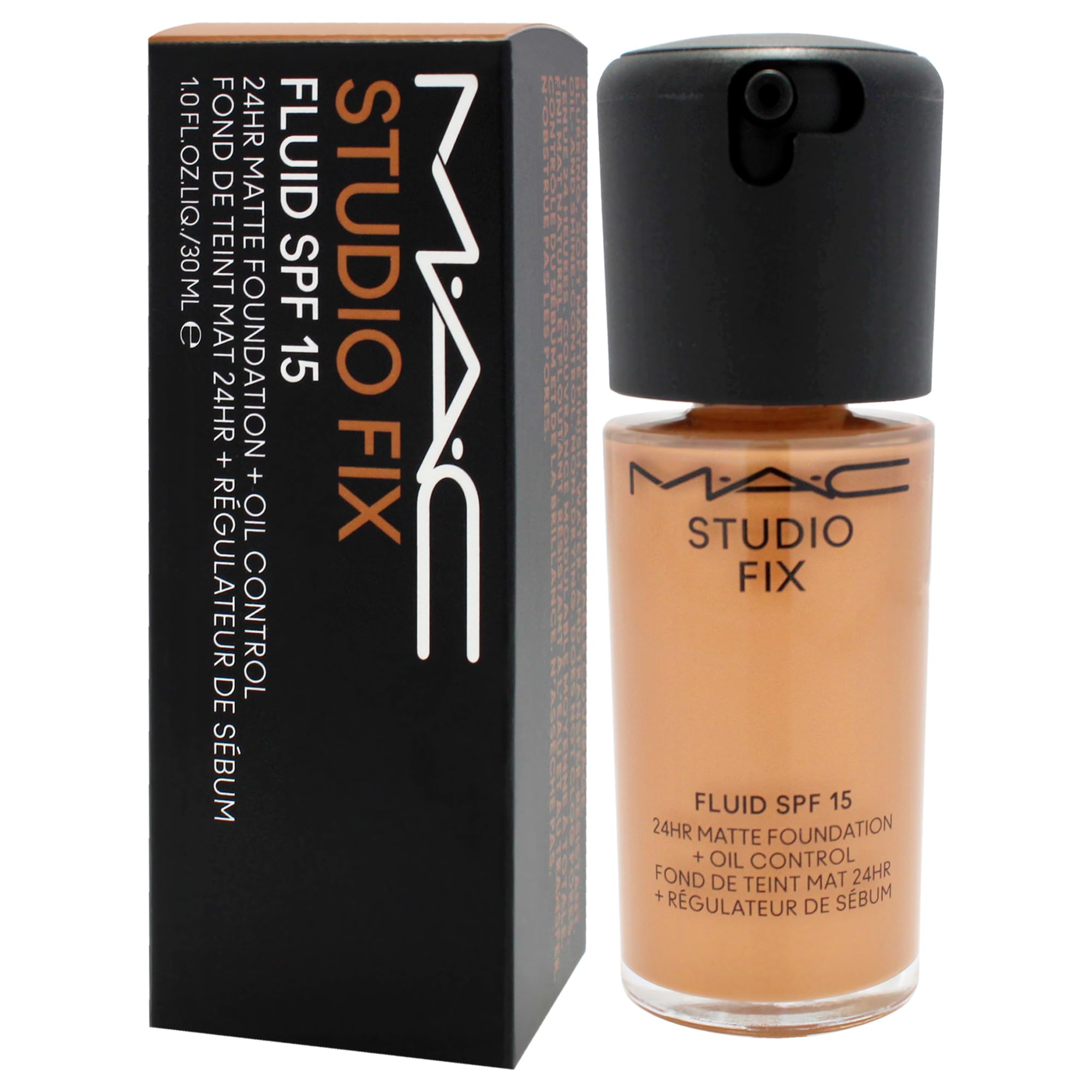 MAC Studio Fix Fluid SPF15 24HR Matte Foundation + Oil Control No.NW40 (30 ml), Cranberry, 30 ml (Pack of 1) - Image 4