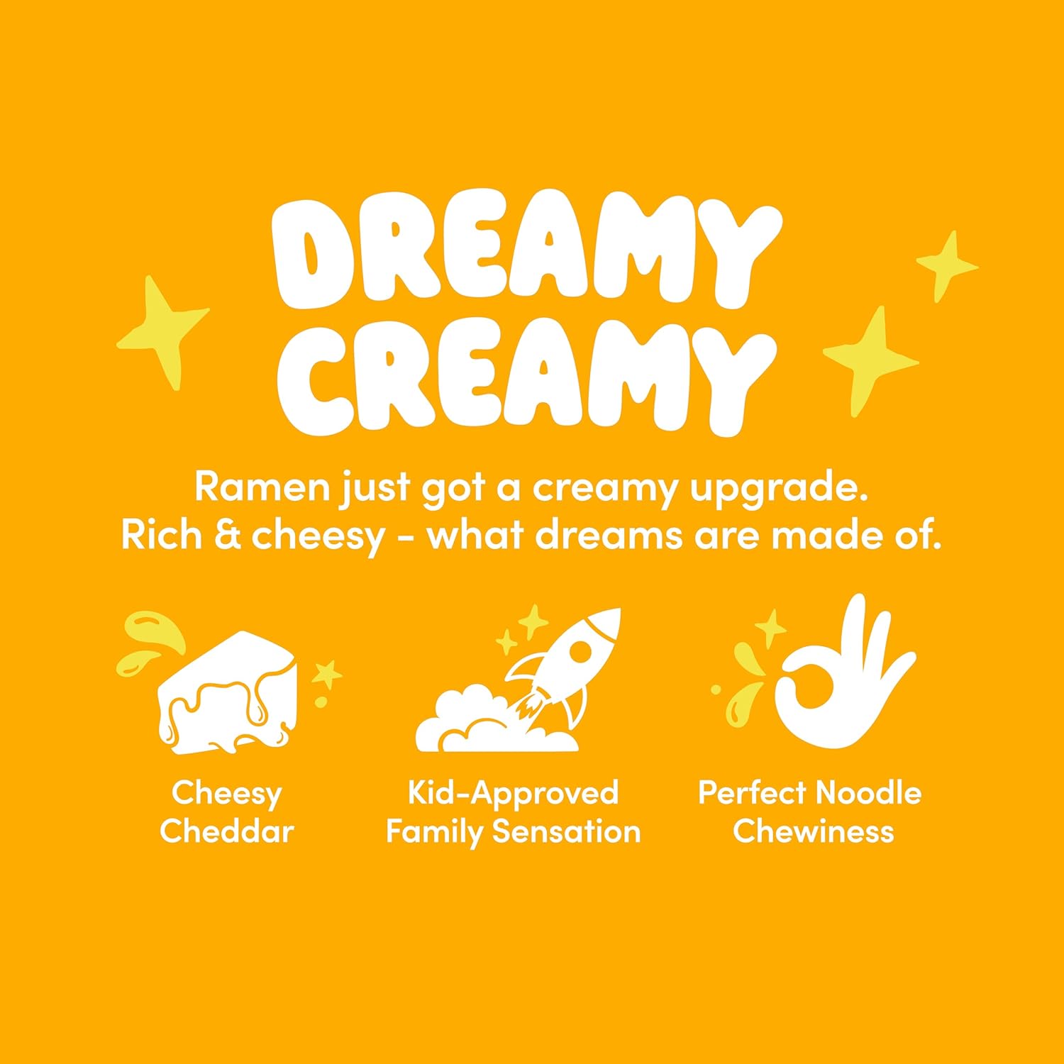 Cheesy Ramen - Cheddar Soup Ramen | Mild Kick, Creamy & Savory Korean Noodles | 3.92 oz (Pack of 32)