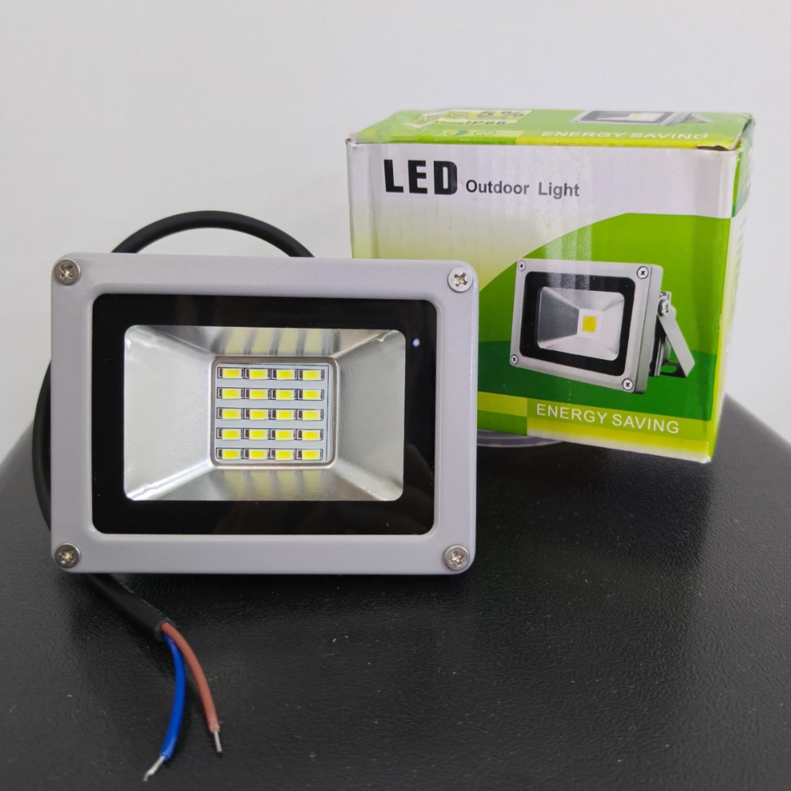 BiiKoon 6000K Cool White Low Voltage LED Floodlight 10W - 1000 Lumens, IP66 Waterproof, 12V/24V for Landscape, Garden Accent & Watercraft Lighting