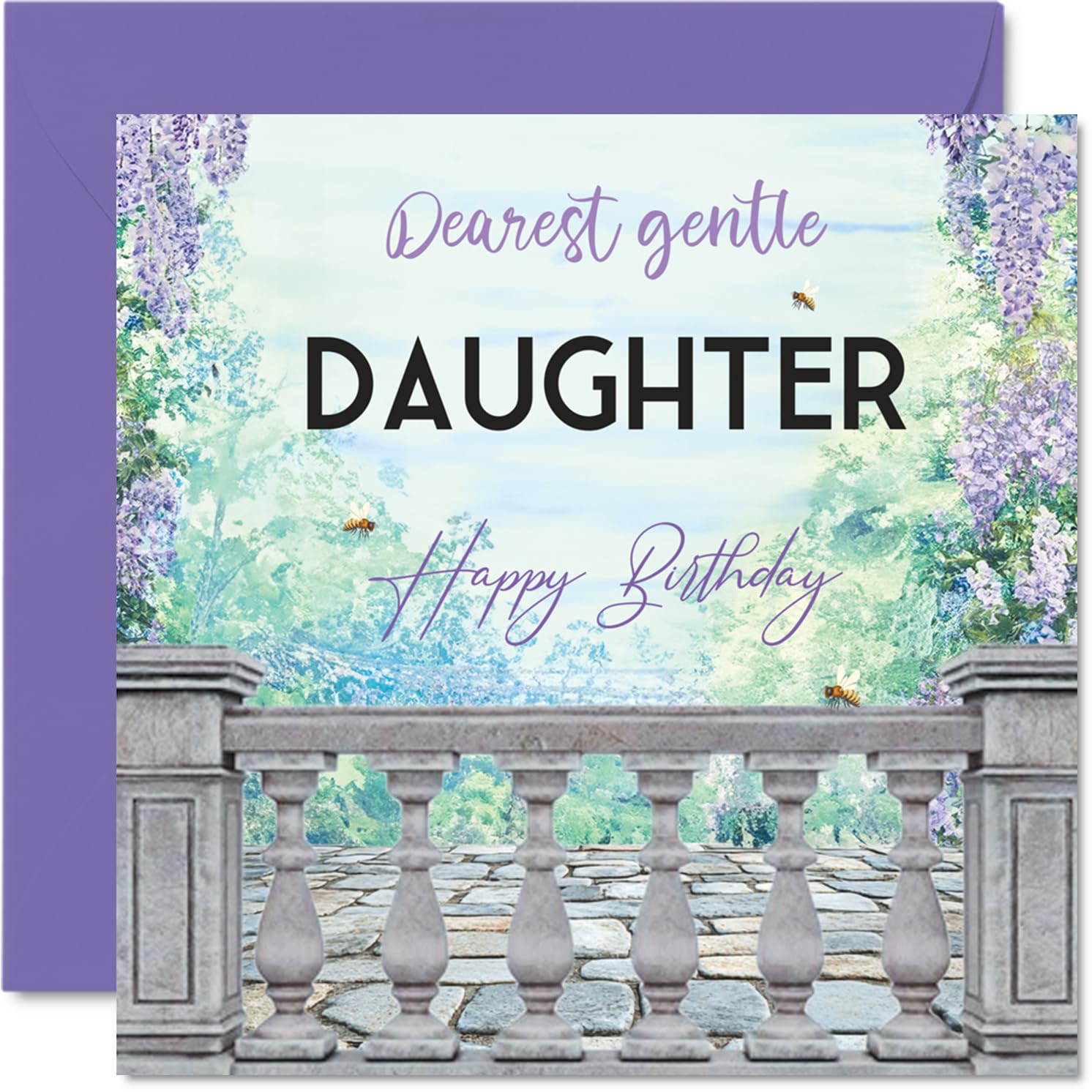 Heartfelt Birthday Card for Daughter, Gentle Wishes for a Beautiful Day