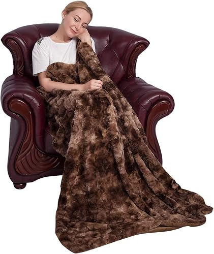 Miniatura 2 de Viviland - Cobija de piel sintética de lujo, suave y lana peluda lavable en lavadora