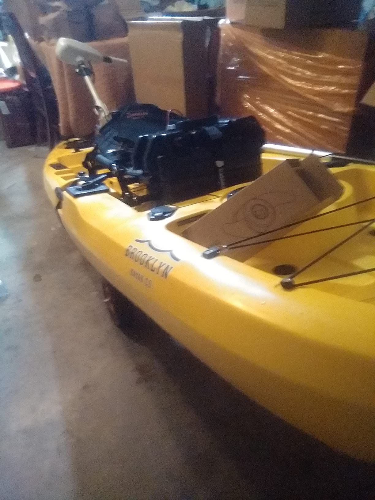 89/mo Finance BKCPK11 Solo SitOnTop Fishing Kayak with Trolling Motor Buy Now, Pay Later
