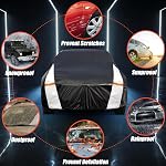 350Z Car Cover 100% Waterproof All Weather, Gift with Towel, 10 Layers Car Covers Custom Fit 2009-2025 350Z/370Z, Full Exterior Cover Rain Sun UV Protection with Door Zipper.