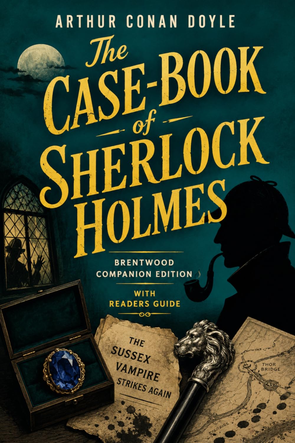 The Case-Book Of Sherlock Holmes (Annotated): Brentwood Companion Edition: Classic Detective Mystery, Crime Fiction - Novel With Reader’s Guide, Characters, Themes, Context, Symbols, Glossary