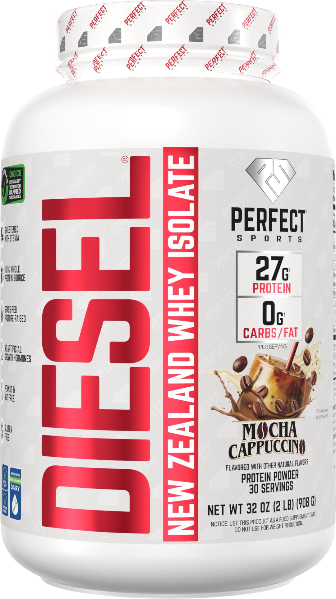 PERFECT SPORTS Masters of the Universe | Skeletor | Limited Edition Diesel New Zealand Whey Isolate Protein Powder | 26g Grass Fed Protein, | 2LB (Milk Chocolate) — Amazon image 17