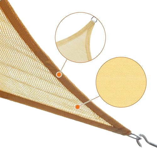 Miniatura 5 de Artpuch - Toldo tipo vela de 6.53 ozm, bloquea los rayos ultravioleta, ideal para el patio, jardín, instalaciones y actividades al aire libre (20 x