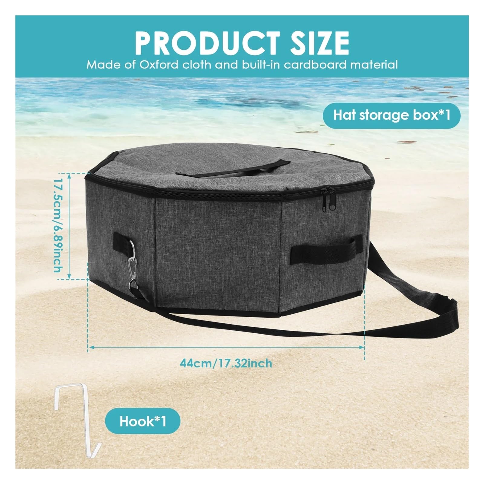 Caja para sombreros de vaquero Bolsa organizadora de sombreros