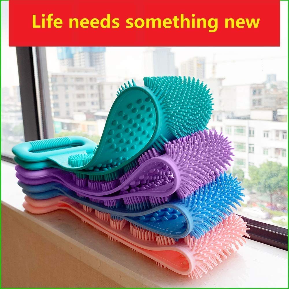 HARIHUB Back Scrubber for Shower,2020 Updated Silicone Bath Body Brush,Easy to Clean Washer Exfoliating More Hygienic (Multicolor). 3