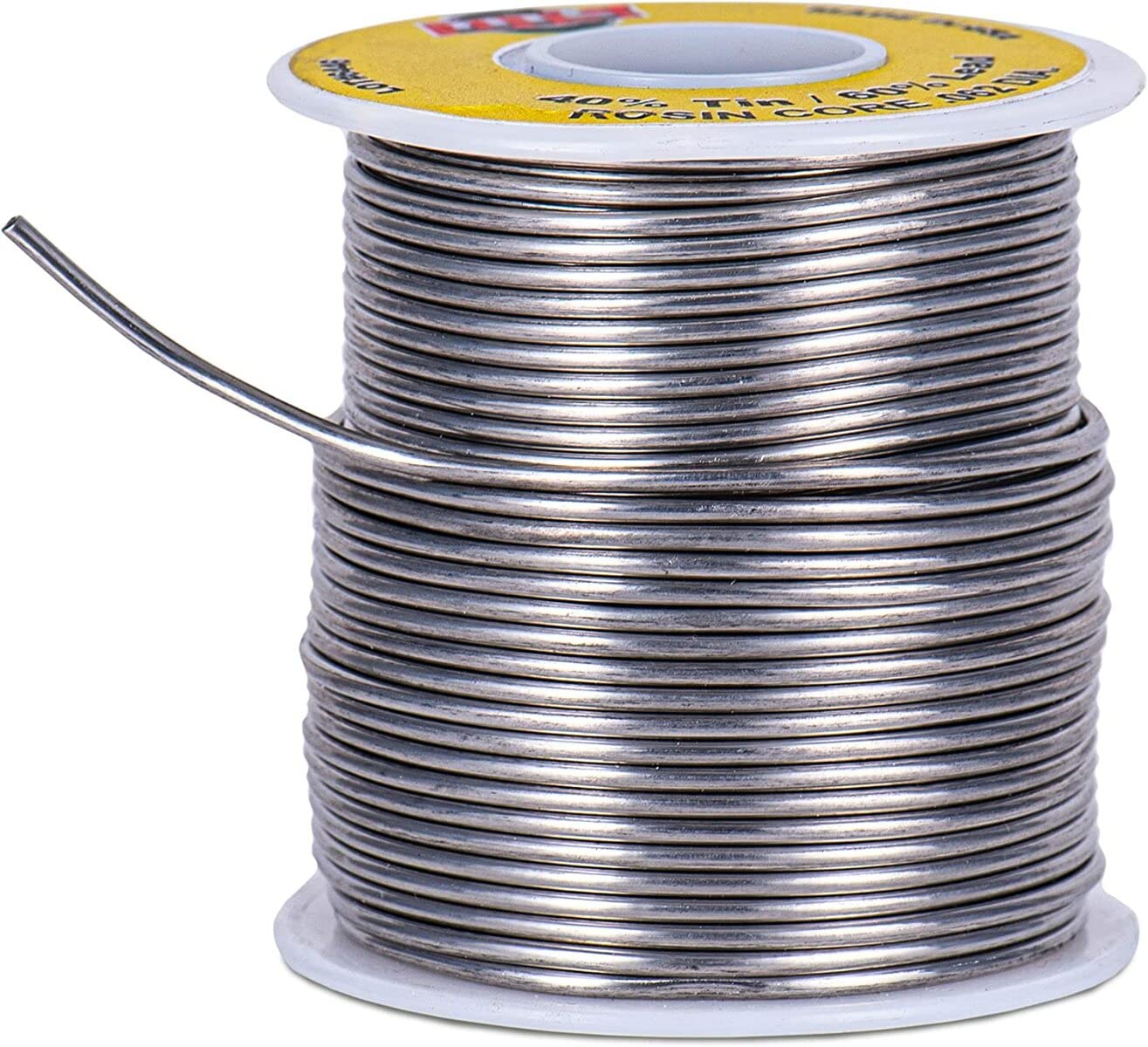 DTS Solder Wire Tin Lead 40/60 Rosin Core 0.062-inch (1.6mm) on Spool, 1 pound - Made in USA | Soldering Wire for Electronics Repair and More
