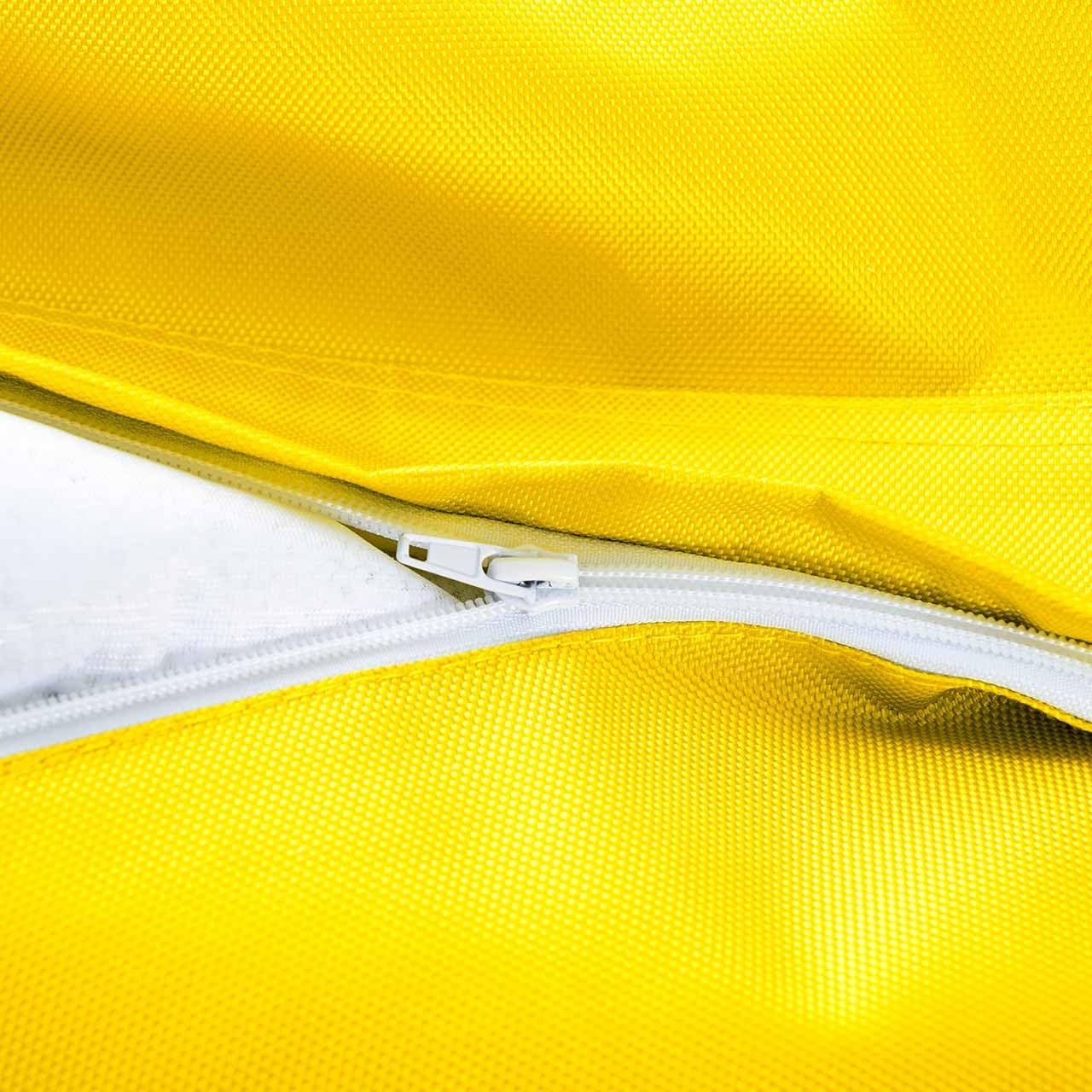 LIVEDECO - Housse Vide Pouf Géant XL Imperméable Extérieur Outdoor Jaune RAW BiG52