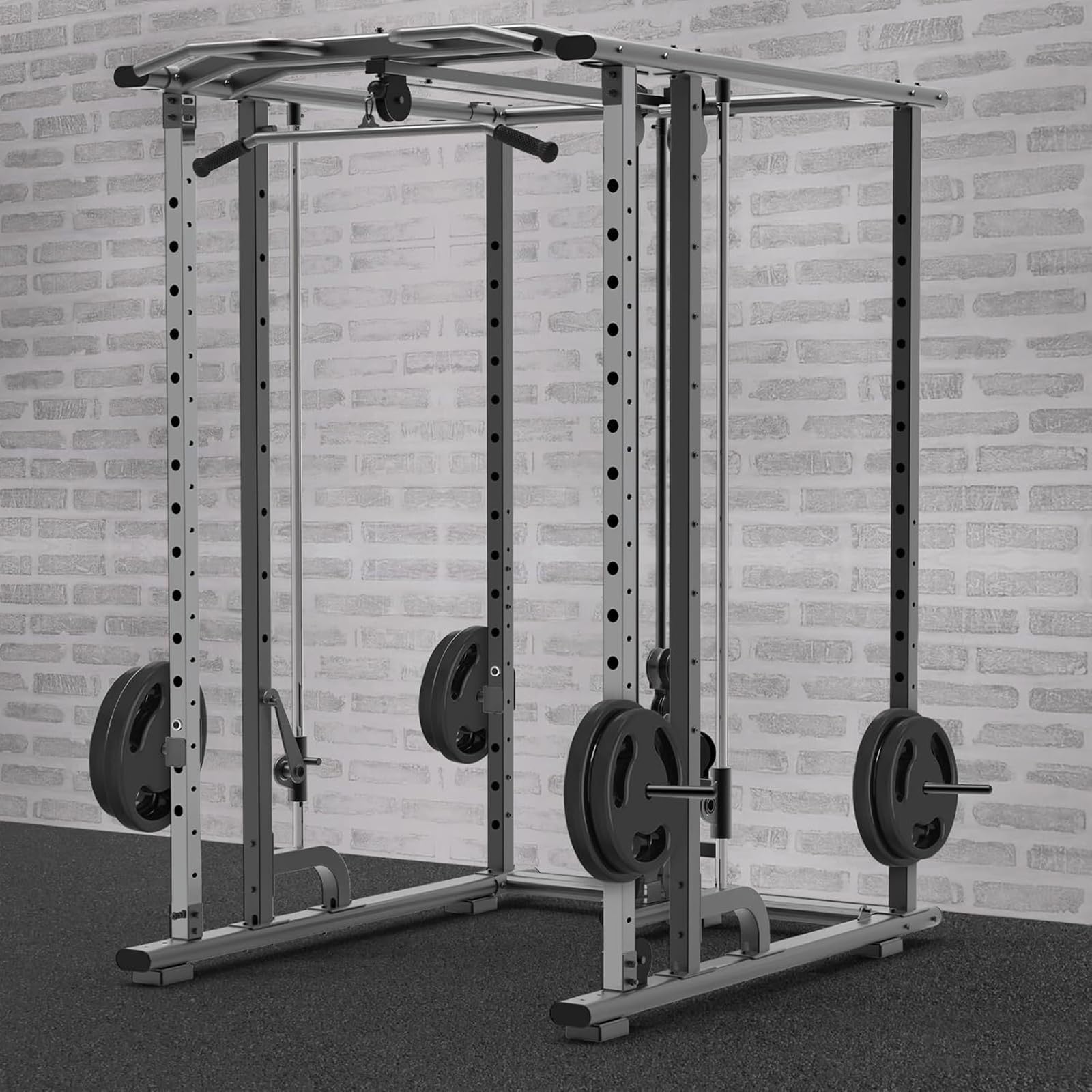 Discos de pesas, soporte, organizador, accesorios para rack, almacenamiento de pesas para poder y sentadillas, rendimiento duradero