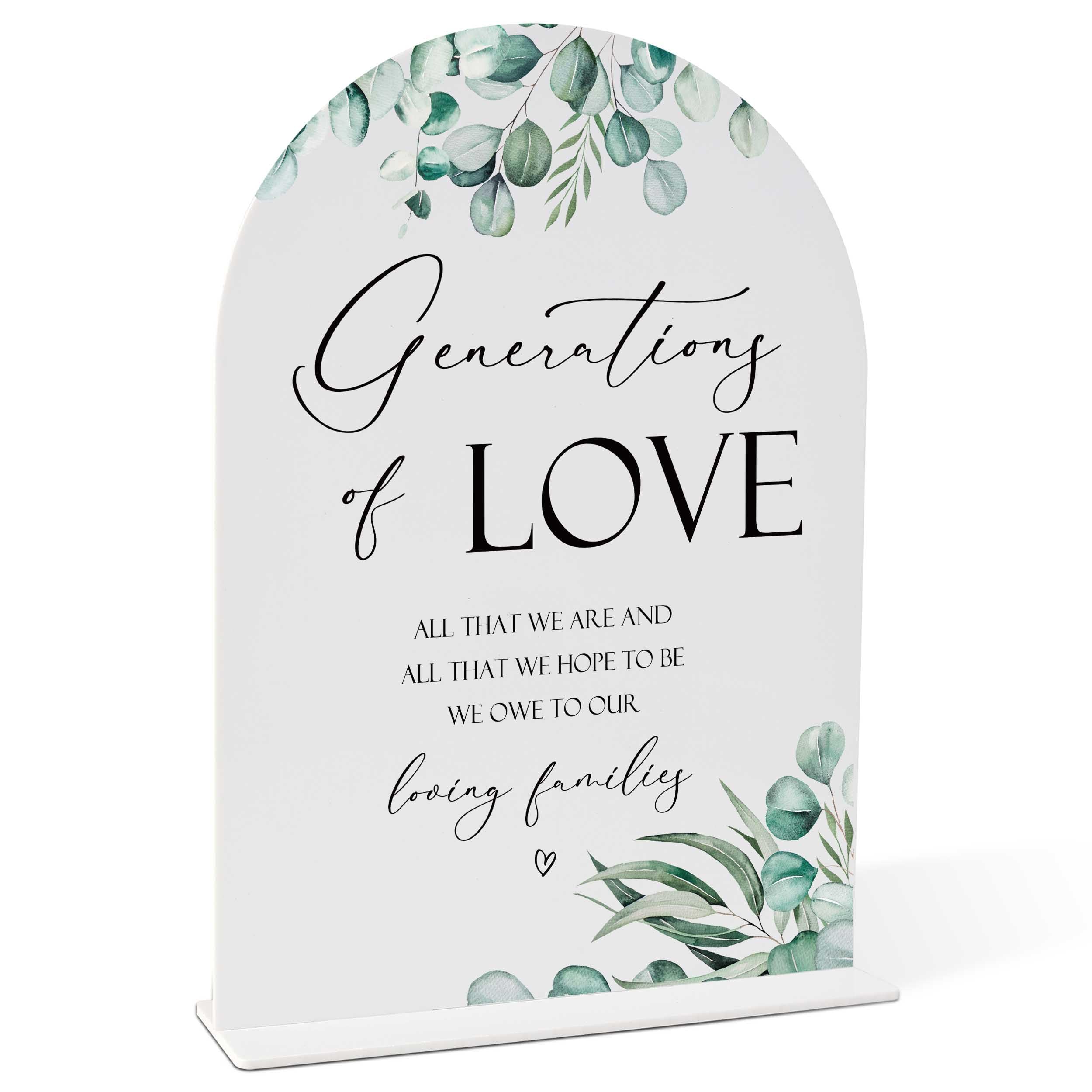 Greenery 'Love Can Be Hot' Acrylic Wedding Sign - 8x11 Inch Arch With Holder, Ceremony & Reception Decor - View #9
