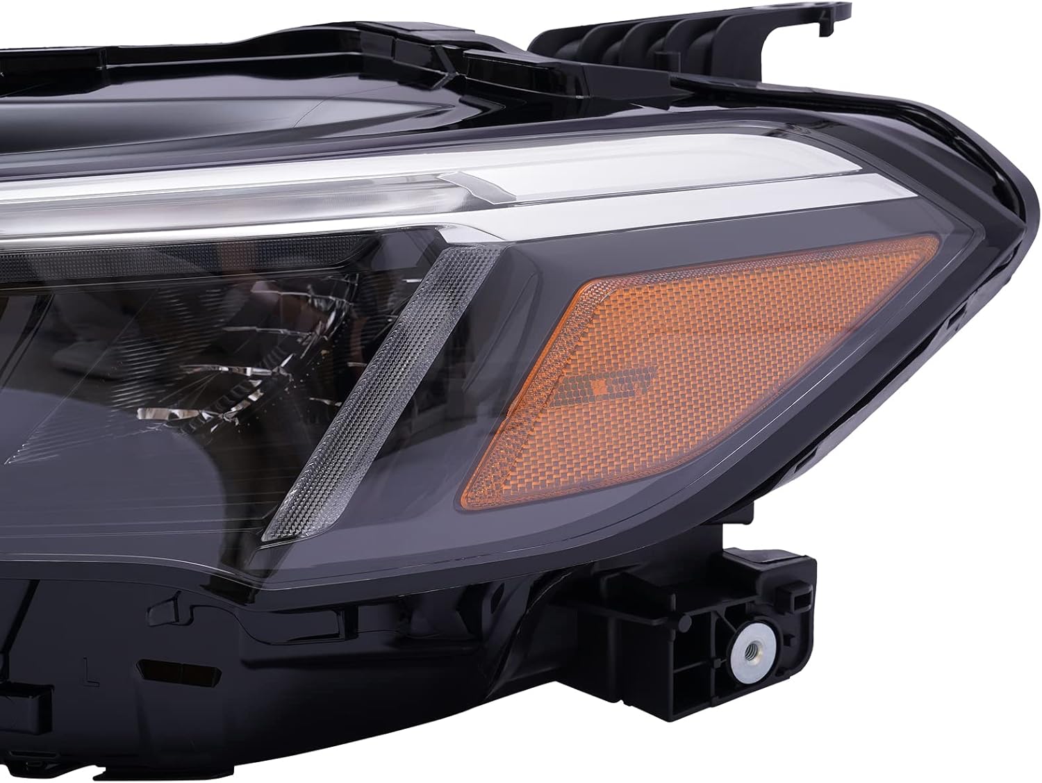 Left Driver Side Headlight Assembly for 2022-2025 Honda-Civic Sedan/Hatchback LX/EX/Sport - LED DRL Headlamp w/Chrome Trim (OEM# 33150-T20-A52)