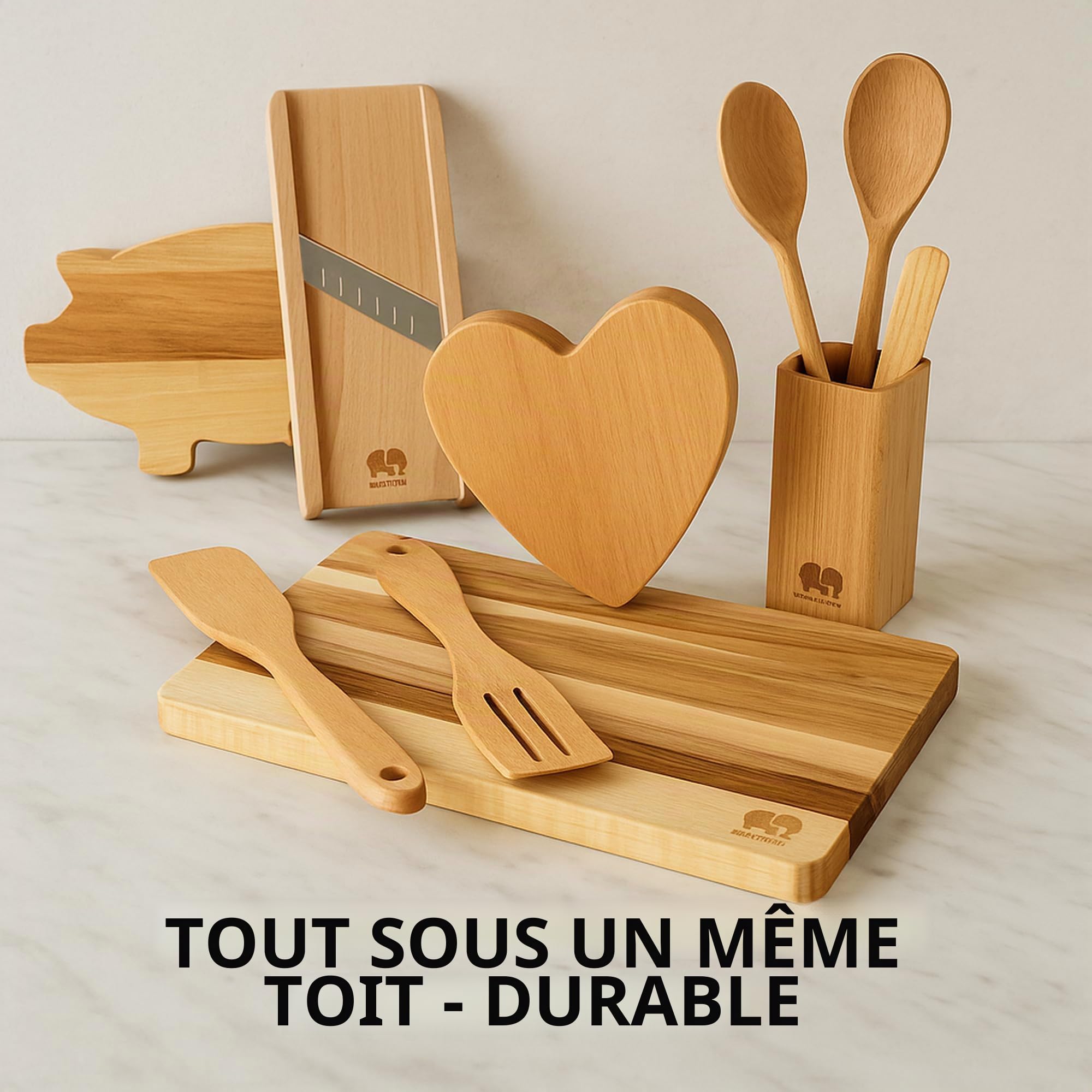 Planche à découper en bois d'érable - 30 x 20 x 2 cm - En bois domestique - Pratique - Planche à découper - Planche de service - Planche à petit-déjeuner huilée rectangulaire (1)