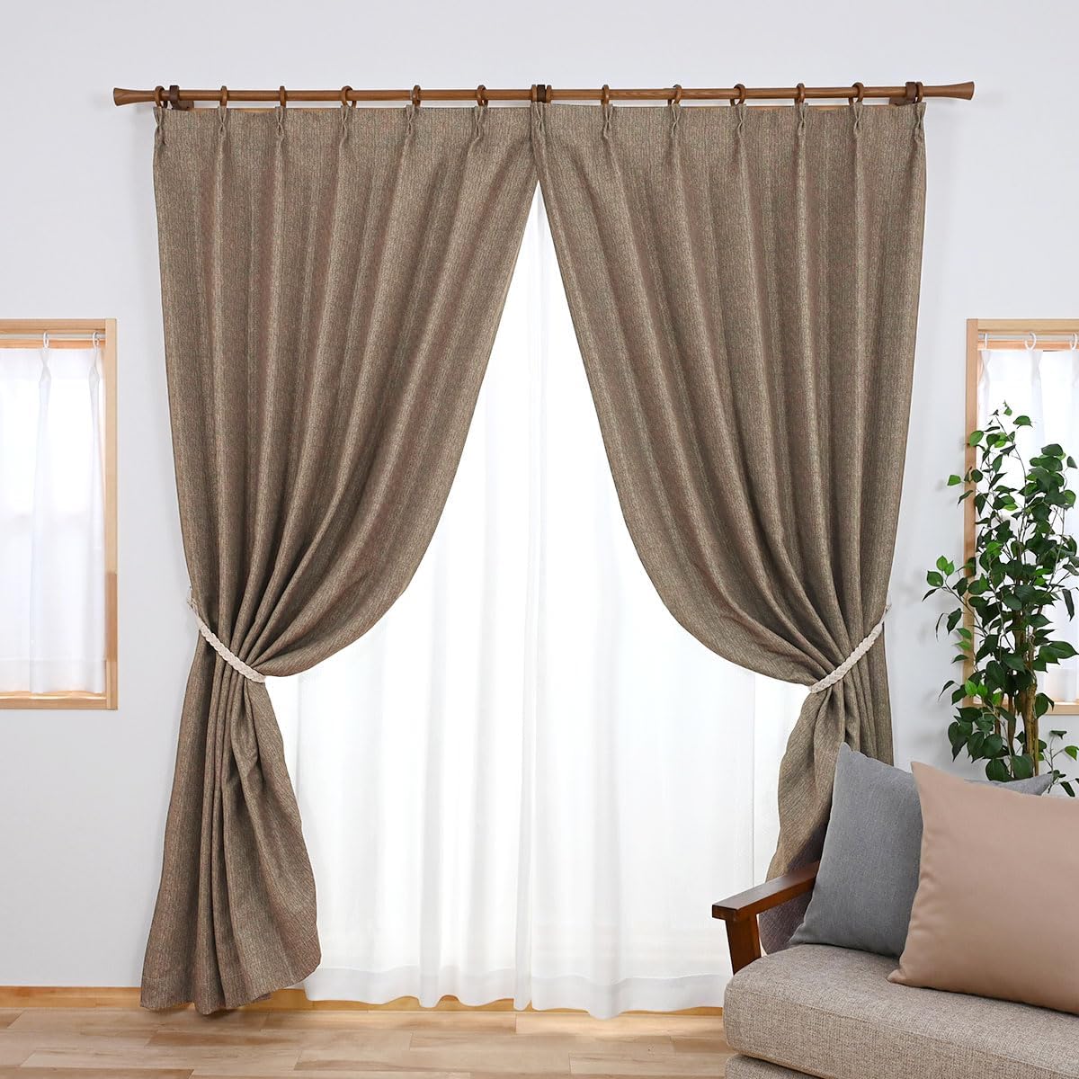 超美品✨消臭効果‼️ 遮光1級カーテン・レースセットグレー262cm×224cm 超美品✨消臭効果‼️ 遮光1級カーテン・レースセットグレー262cm×224cm