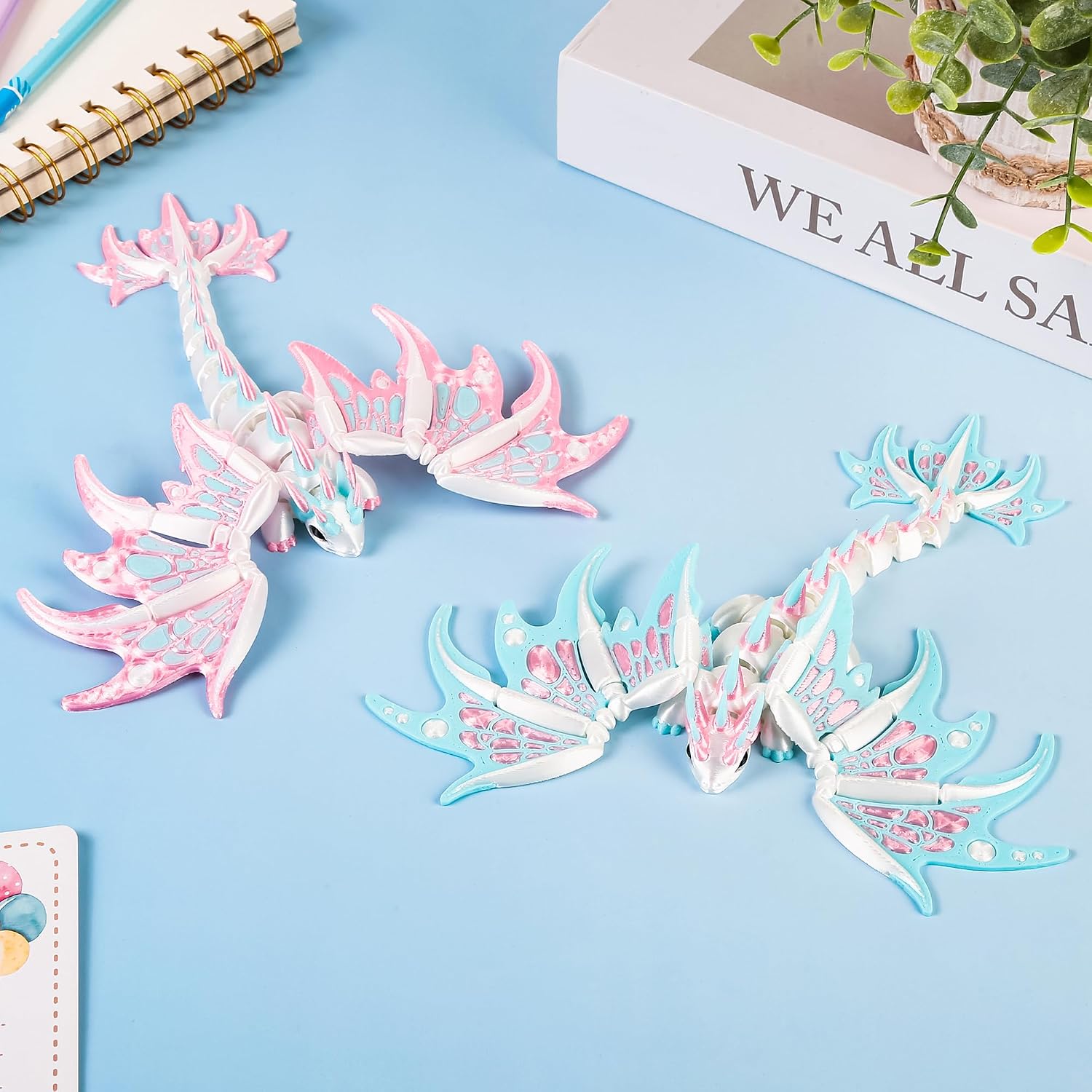 3D Printed Colorful Dragon Figurine Desk Decor Collectible PLA Gift image 4