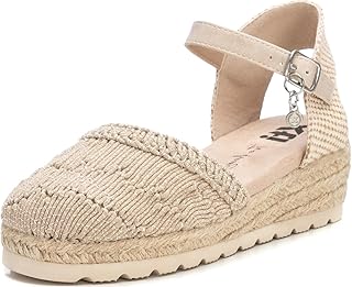 Sandalia cierre de hebilla para niña, color: marron, talla: 33